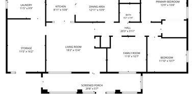 image of property with 3 Bed | 2 Bath | 1,215 Sqft